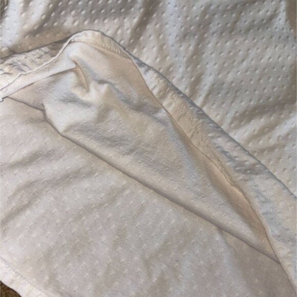 Solitaire Womens Embroidered Puff Sleeve Blouse-Cream-M-GUC - Picture 8 of 8